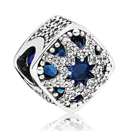 Pan Bracelet for Women, Pure Silver Beads with Loose Beads, Ocean Heart Blue Beads, Dreamcatcher, Hot Air Balloon Accessories（副本）（副本）（副本）（副本）